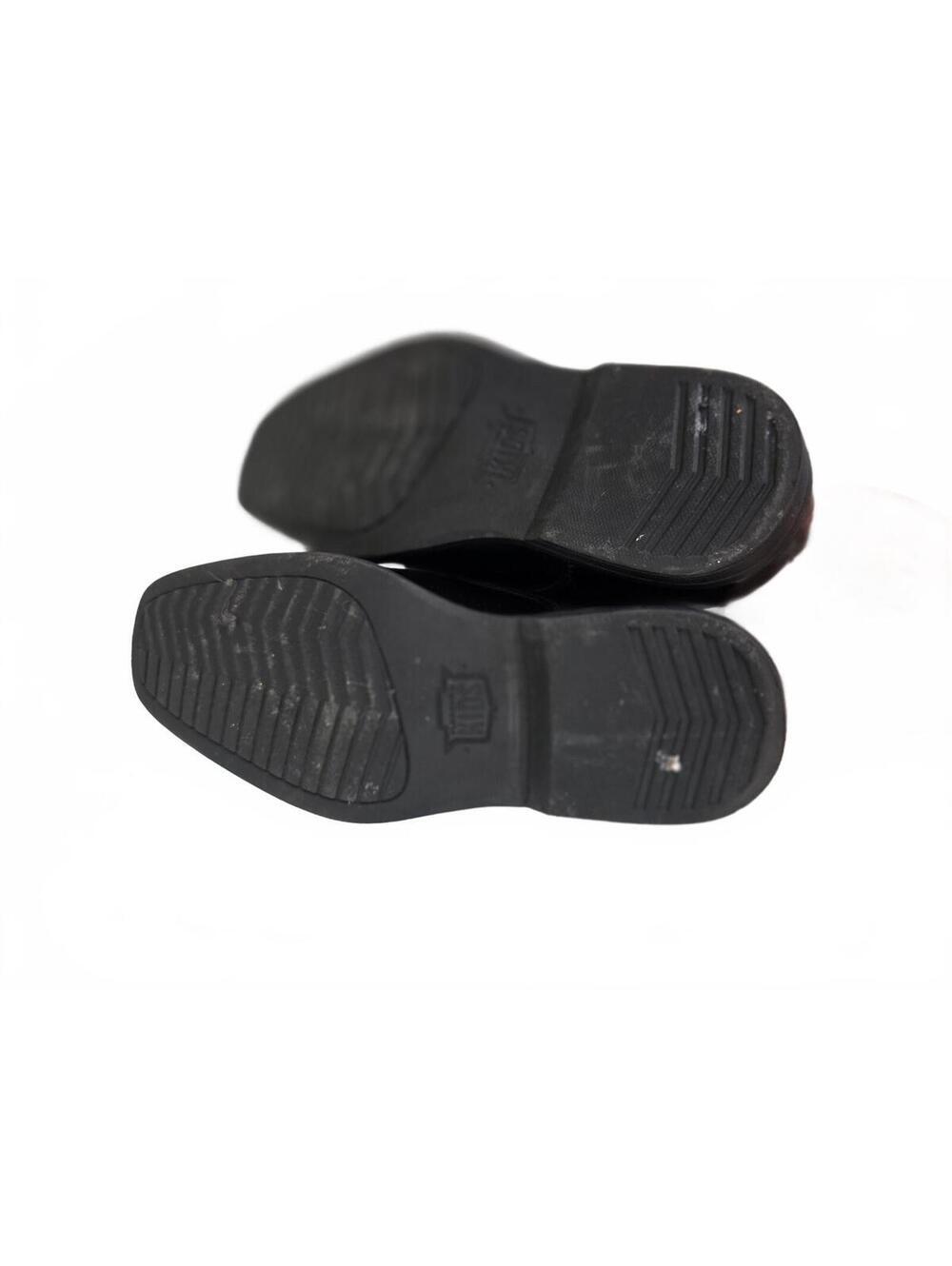 Florsheim Kids Reveal cap toe oxford shoes WORN ONCE Black Size 3.5 Lace up - Picture 9 of 10